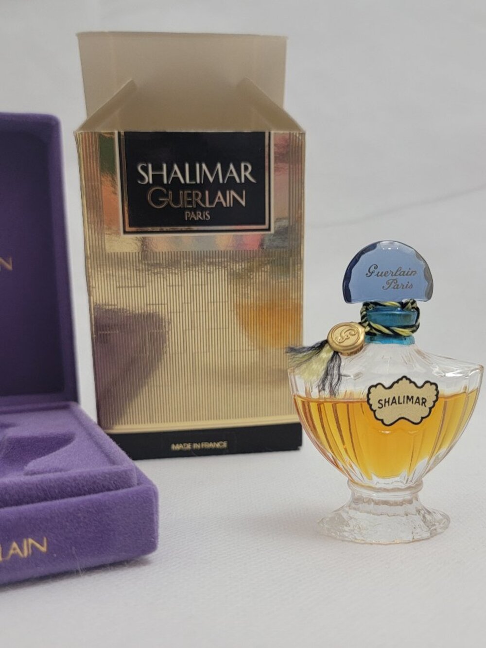 SHALIMAR Guerlain Parfum 1/4 fl oz 75ml With Box and Case